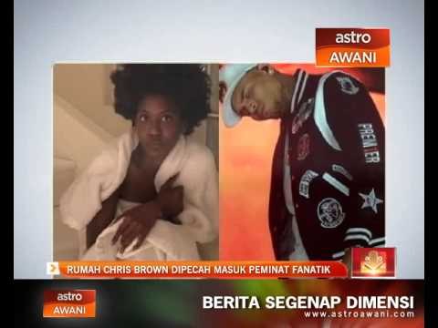 Rumah Chris Brown dipecah masuk peminat fanatik