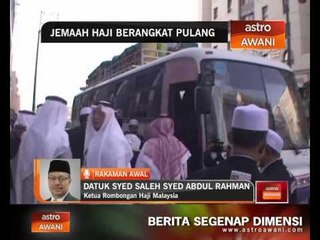 Jemaah haji berangkat pulang