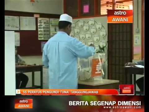 55 peratus pengundi tunai tanggungjawab