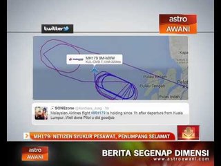 MH179: Netizen syukur pesawat, penumpang selamat