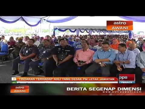 Tindakan terhadap ahli yang desak PM letak jawatan