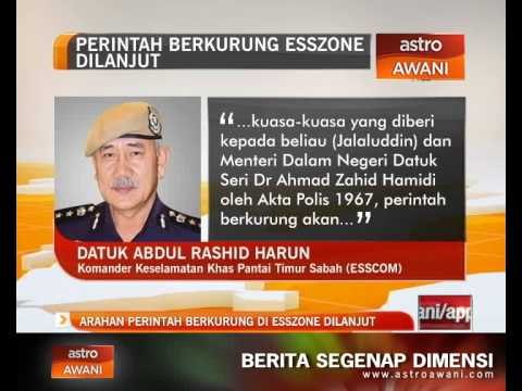 Arahan perintah berkurung di ESSZONE dilanjut