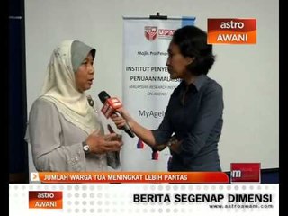 Jumlah warga tua meningkat lebih pantas