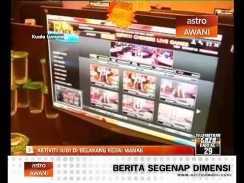 Aktiviti judi di belakang kedai mamak
