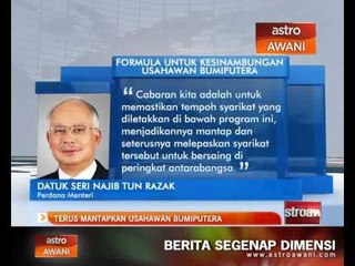 Terus mantapkan usahawan bumiputra