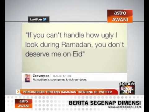 Perkongsian tentang Ramadan trending di Twitter