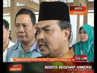 Tambahan kouta haji selewat-lewatnya Ramadhan ini