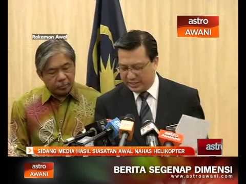 Sidang media hasil siasatan awal nahas helikopter Semenyih