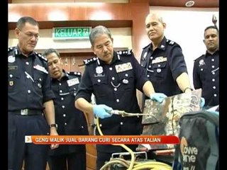 Geng Malik jual barang curi secara atas talian