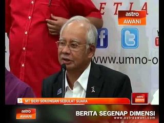 MT UMNO beri sokongan sebulat suara