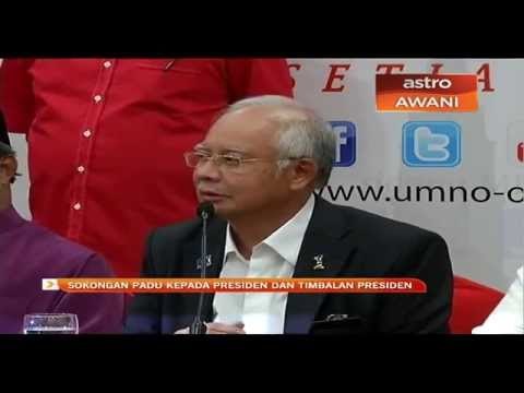 Sokongan padu kepada presiden dan timbalan presiden