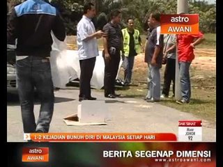 1-2 kejadian bunuh diri di Malaysia setiap hari