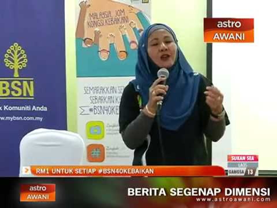 RM1 untuk setiap #BSN40kebaikan