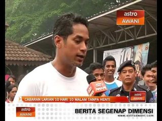 Cabaran larian 10 hari 10 malam tanpa henti