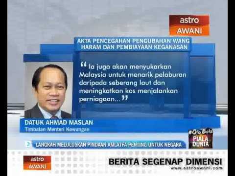 Langkah meluluskan pindaan AMLAFTA penting untuk negara