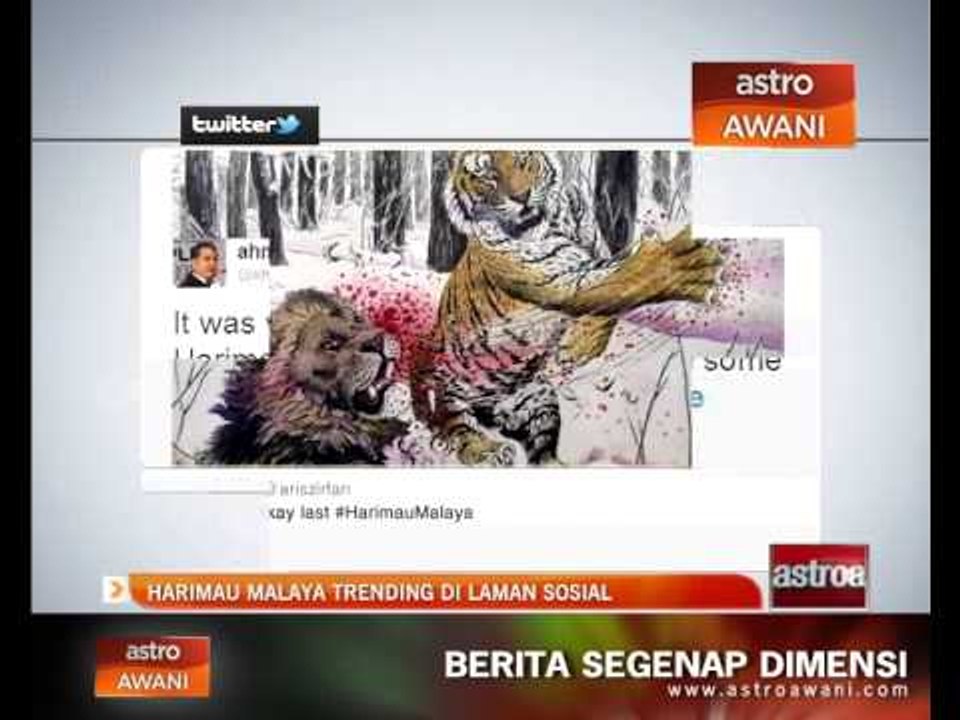 Harimau Malaya trending di laman sosial