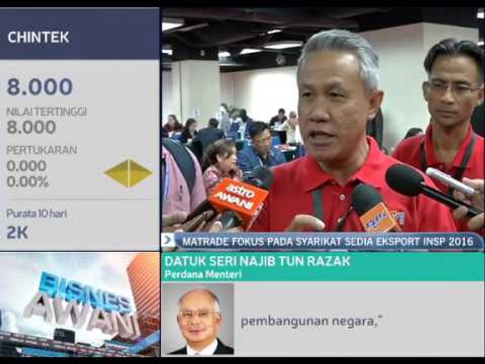 Matrade: Lebih fokus kepada syarikat sedia eksport INSP 2016