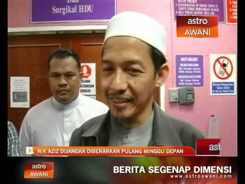 Nik Aziz dijangka dibenarkan pulang minggu depan