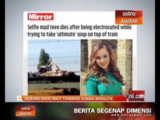 Seorang gadis maut terbakar semasa berselfie