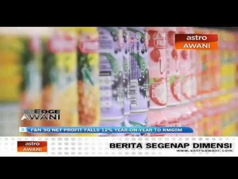 F&N 3Q Net Profit falls 12% Year-On-Year To RM60m