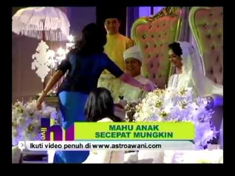 Majlis persandingan Atilia dan suami berlangsung meriah