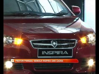 Proton panggil semula Inspira dan Exora