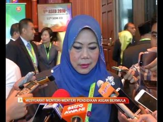 Download Video: Mesyuarat Menteri-Menteri Pendidikan ASEAN bermula