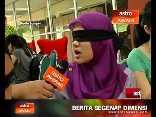Pelajar UM dalami hidup sebagai OKU