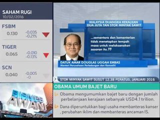 Stok minyak sawit susut 12.38,Januari 2016