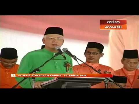 Syukur rombakan kabinet diterima baik - PM