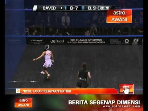 Skuasy Terbuka Amerika: Nicol lakar kejayaan hatrik
