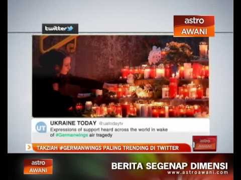 Takziah #Germanwings paling trending di Twitter