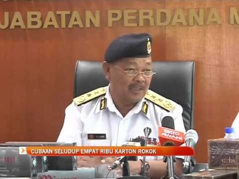 Cubaan seludup empat ribu karton rokok