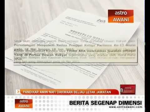Pandikar Amin nafi beliau letak jawatan
