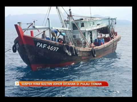 Suspek hina Sultan Johor ditahan di Pulau Tioman