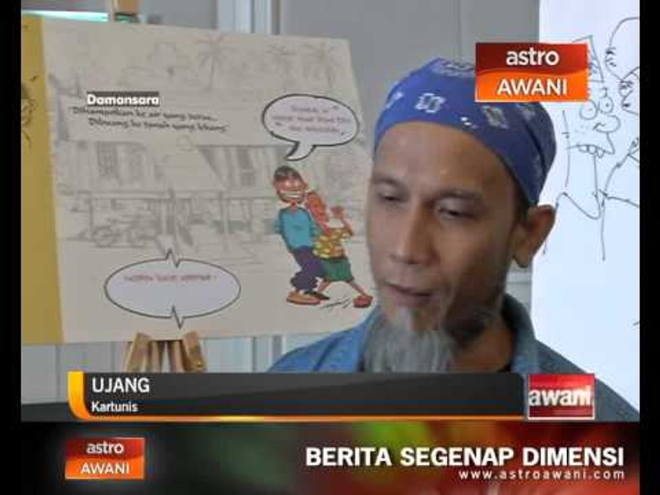 Dari atas kertas kini melukis di atas kepingan emas