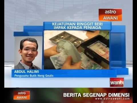 Kejatuhan ringgit beri impak kepada peniaga