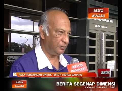 Akta Persaingan untuk turun harga barang