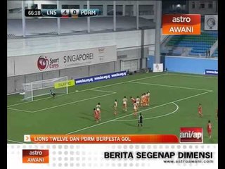 Lions XII dan PDRM berpesta gol