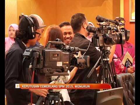 Keputusan cemerlang SPM 2015, menurun