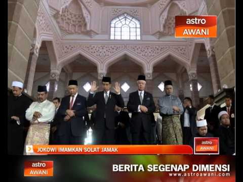 Jokowi imamkan solat jamak