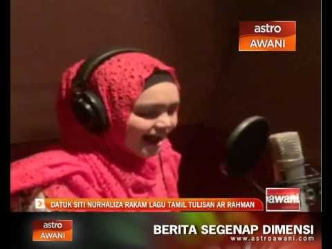 Datuk Siti Nurhaliza rakam lagu Tamil tulisan AR Rahman