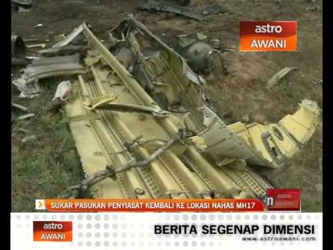 Sukar pasukan penyiasat kembali ke lokasi nahas MH17