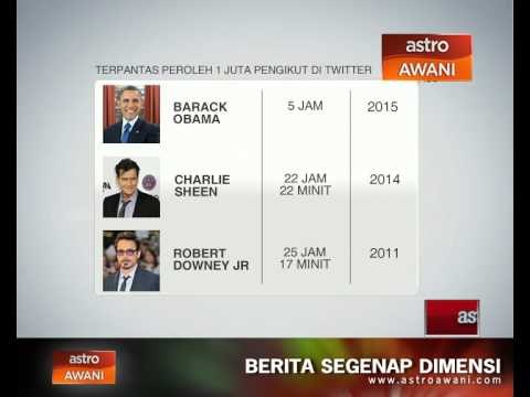 3 personaliti Twitter terpantas peroleh 1 juta followers