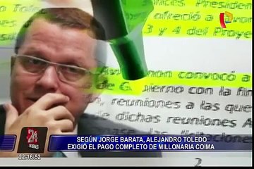 Скачать видео: Jorge Barata: Alejandro Toledo exigió pago completo de millonaria coima