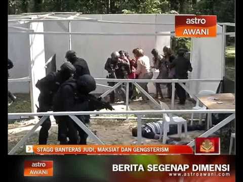 Stagg banteras judi, maksiat dan gengsterism