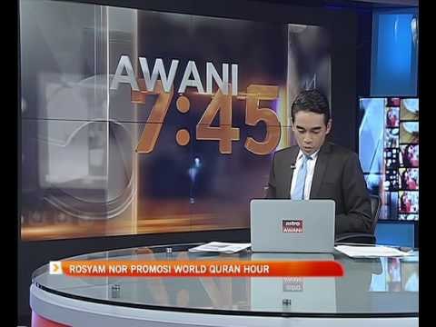 Rosyam Nor promosi 'World Quran Hour'