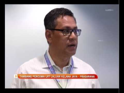 Tambang percuma LRT laluan Kelana Jaya - Prasarana