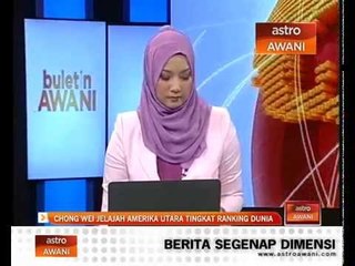 Chong Wei jelajah Amerika Utara tingkat ranking dunia