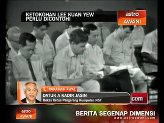 Ketokohan Lee Kuan Yew perlu dicontohi